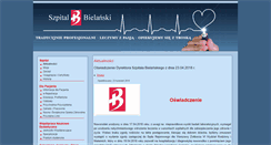 Desktop Screenshot of bielanski.med.pl